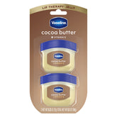 Vaseline Lip Therapy Cocoa Butter Mini packaging shown for on-the-go lip care.