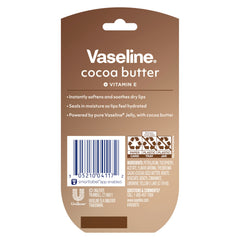 Vaseline Lip Therapy Cocoa Butter Mini twist-open cap demonstrates portable lip care.