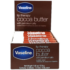 Vaseline Lip Therapy Cocoa Stick front view for smooth, hydrated lips