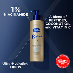 Vaseline Radiant X Hand Butter jar for rich hand hydration.