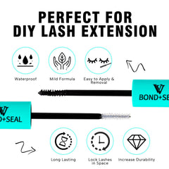 VAVALASH cluster lashes remover enables residue-free cleanup.