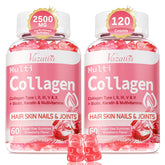 Vazatisi collagen gummies bottle with strawberry flavor supporting skin and hair health