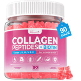 Vazatisi Sugar Free Collagen Gummies bottle front highlighting a sugar-free beauty supplement