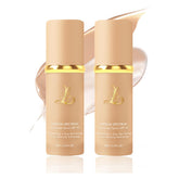VBEYD Foundation 4-in-1 bottle shows color-changing formula for seamless skin-tone match.