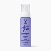 V&Co Wave Babe mousse bottle shows lightweight hold for defined waves.