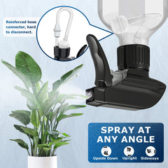 Veco gravity-ball straw enables 360° spraying even upside down for hard-to-reach areas.
