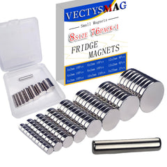 Vectysmag 76-pack magnets and wand in use for precise craft assembly.