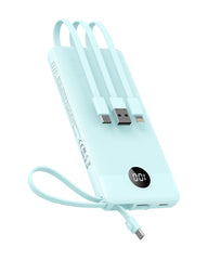 VEEKTOMX powerbank with built-in cables for quick on-the-go charging across devices
