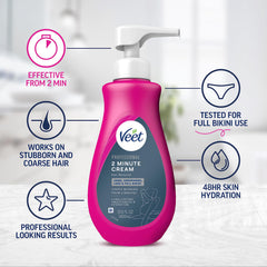 Veet full bikini area removal showing smooth, beach-ready skin