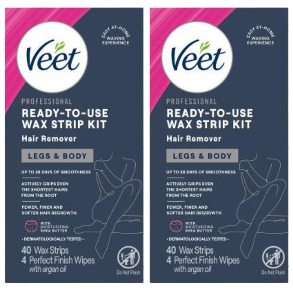 Veet leg and body wax strips pack-2 ready for home waxing