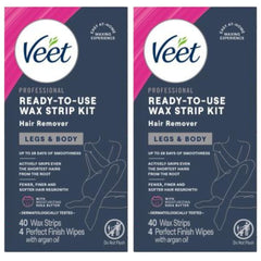 Veet leg and body wax strips pack-2 ready for home waxing