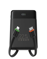 VEGER portable charger ultra-slim - pocket friendly with 22.5W fast charging.