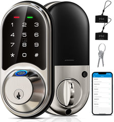 Veise RZ07 fingerprint lock front view showing quick access