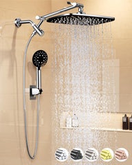Veken 11.8-inch rainfall shower head delivers full-body coverage.