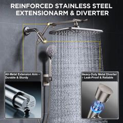 Veken handheld multispray with rain, massage and mist modes for versatile rinsing