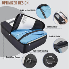 Veken hanging toiletry bag keeps cosmetics organized on holiday.