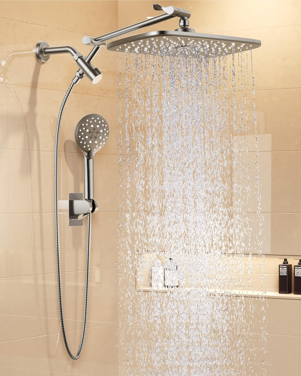 Veken 11.8 inch rainfall shower head delivering full body coverage for a spa like shower