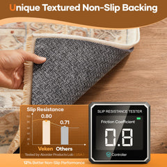 Veken 1/4 inch thick rug pad cushions rug and floor surface