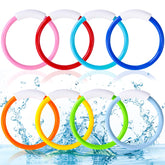Vellibring 8pc pool diving rings colorful set ideal for kids' pool games