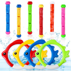 Vellibring diving sticks in bright colors for fun pool play and learning breath control.