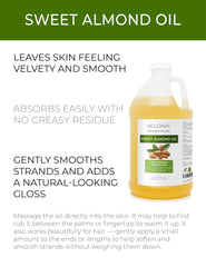 Velona Sweet Almond Oil silky texture closeup for skincare routines