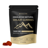 Velvra Cleanse vitacore Himalayan Shilajit Gummies bottle on shelf for convenient daily energy