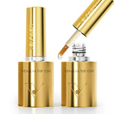 VENALISA no-wipe gel top coat set delivers extreme gloss for long-lasting nails.