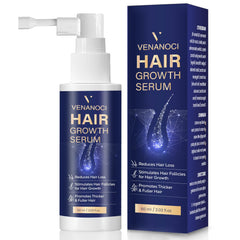 Venanoci Hair Growth Spray bottle pour for easy scalp application