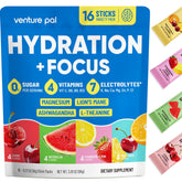 Venture Pal 2-in-1 hydration packets packaging for daily use.