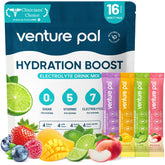 Venture Pal sugar-free electrolyte packet box for convenient daily hydration