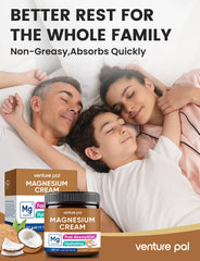 Venture Pal Magnesium Cream application-legs demonstrates easy daily massage