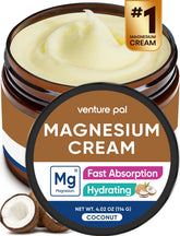 Venture Pal Topical Magnesium Cream bottle-pump for fast-absorbing hydration