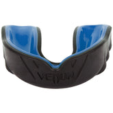 Venum Challenger mouthguard black/blue front view offers secure fit for training