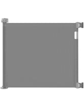 Veraste retractable gate in doorway enables one-handed use and quick passage.