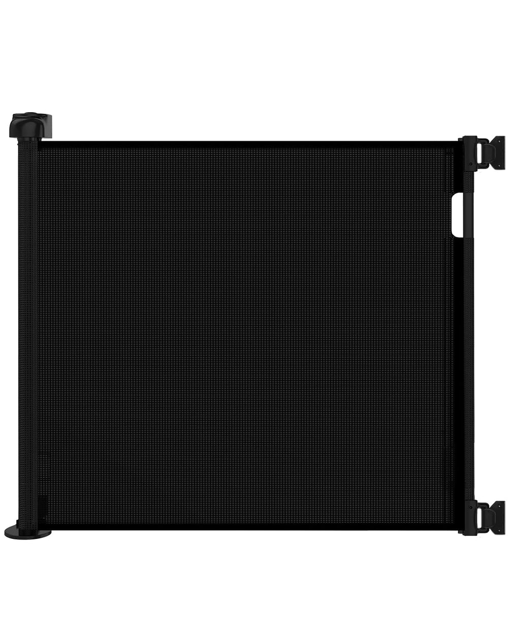 Veraste retractable gate extended across a doorway offering wide coverage for safety.