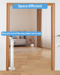 Veraste gate featuring a top locking knob for secure one handed operation.