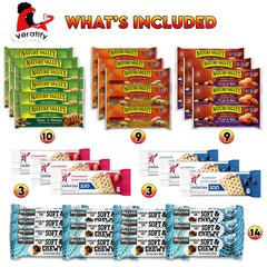Veratify snack box individually sealed packets, keeps freshness intact for travel and picnics.