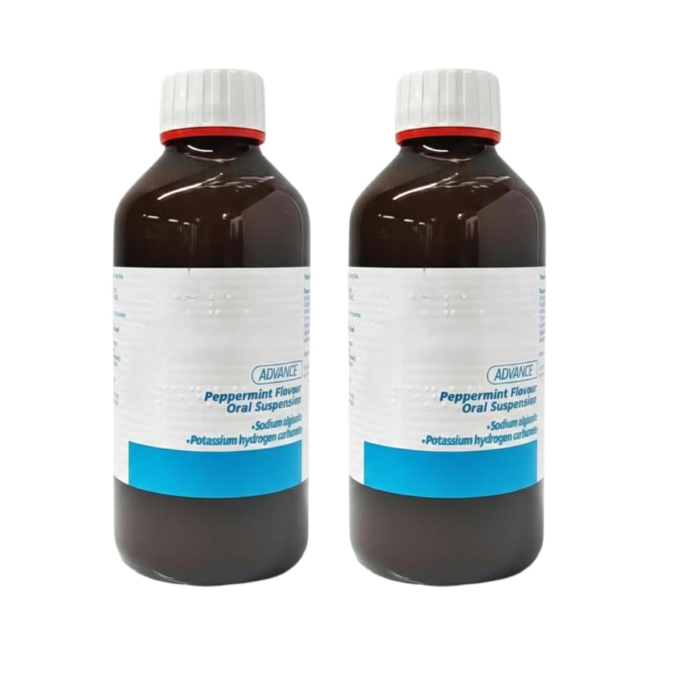 VERBASA CONFEC GAV Advance peppermint liquid bottle, a refreshing option for daily digestive routines.