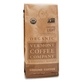 Vermont Coffee Company organic medium roast ground coffee in 12 oz package for a smooth, balanced cup