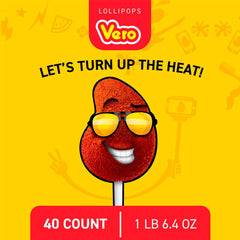 Vero Mango Lollipop with mango flavor delivers tropical sweetness.