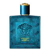 Versace Eros Parfum bottle front view for bold evening wear.