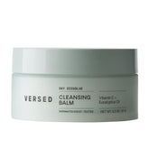 Versed Day Dissolve Cleansing Balm pump application shows makeup melting gently.