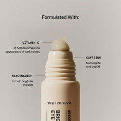 Versed Weekend Glow Eye Gel nourishes with niacinamide and peptides for hydration and smoother texture.