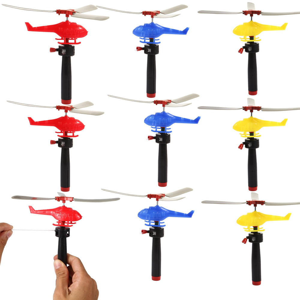 VETE eight-pack helicopter toys in packaging, ideal for gifting.