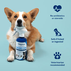 Vetericyn Plus all-animal safety for use on pets, horses, and livestock.