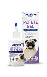 Vetericyn Plus Eye Gel bottle with label for pet eye care