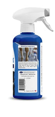 Vetericyn Plus wound-cleaning action shown on skin to soothe irritations.