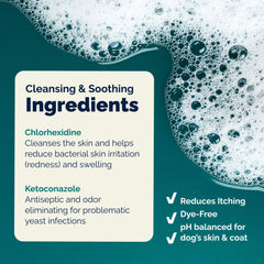 Dermabliss label close-up highlighting vet-strength formula