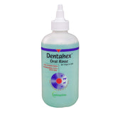 Vetoquinol Dentahex bottle pour shows easy, pet-friendly dental spray for daily use.