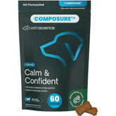 VetriScience Calm & Confident bottle pour supports calm before stressful events.